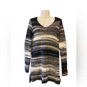 Elsamanda Sweater Wool Blend Chunky Knit Pullover Italian Sz M